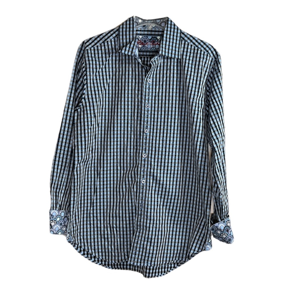 Robert Graham Plaid Button Down Medium - image 1
